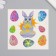Tattoo on the body color "Hare and testicles" 10x10 cm