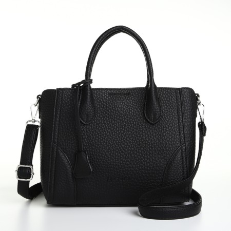 Bag Textura, 25*7*21, OD with zipper, regure belt, black
