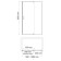 Showing door Wasserkraft AISCH 55P12, 1000x2000 mm, transparent, intensite, gold