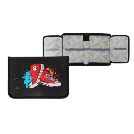 Penal 1 section, 140 x 205 x 38 mm, 2 folding strips, calligrata 30p32_2v "sneakers", laminated cardboard