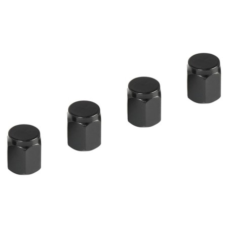 Caps on the tire valve K-3, black, metal, 4 pcs. AVC15-1