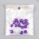 Busina silicone "round" grape purple d = 0.9 cm