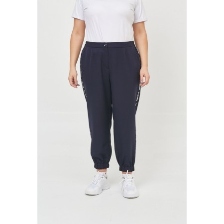 Female trousers, size 58, blue color-4