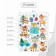 Interior color sticker "Fox and New Year" 30x40 cm