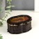Casket Musical oval "Carved" 12x8x5 cm