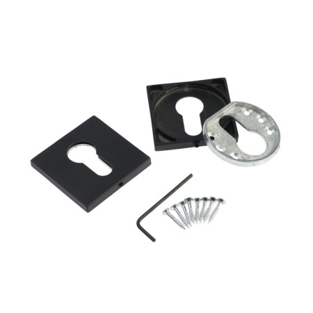 Lockland cylinder lining, square, with mount, black color-5