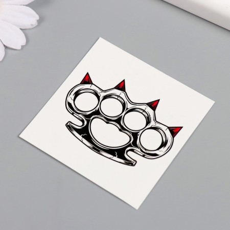 Black-red tattoo "Castete-lap" 6x6 cm-1