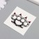 Black-red tattoo "Castete-lap" 6x6 cm
