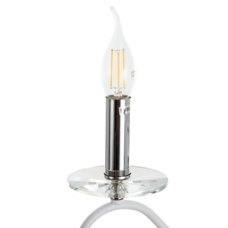 Sconces A3809/1W WT+CR white/chrome/Crystal 1x40W E14 24x10x32.5cm-4