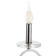 Sconces A3809/1W WT+CR white/chrome/Crystal 1x40W E14 24x10x32.5cm