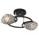 Lamp Ceiling Economy Service 33916/2BK+CR BK+CL, 2x60W, E27, 20x30x40 cm, color chromium