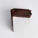 Button purse, brown color