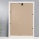 Photo frame plastic 21x30 cm, white with gold (plastic screen)