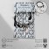 Bracelets "Demetrons" rabbits with bows, black and white color, 7 cm