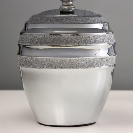 Table lamp "Servtos" E14 40W silver 22x22x34cm-3