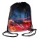 A bag for shoes 420 x 340 mm, Calligrata MSO-5C, (soft polyester, density 210D), "Auto in fire"
