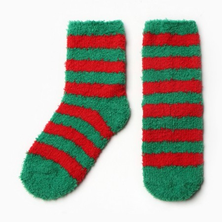 Women's socks, red/green color, size 36-40