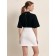 Women's skirt Rosa, size s, color White