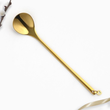 A spoon with a suspension of “Happy Easter!”, 14.8 x 2.7 cm.-3