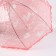 Umbrella - semi -automatic “lace” cane, 8 knitting needles, r = 40 cm, pink/transparent color
