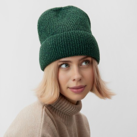 Women's hat minku, green color, rr 56-58