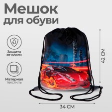 A bag for shoes 420 x 340 mm, Calligrata MSO-5C, (soft polyester, density 210D), 