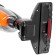 Vacuum cleaner Galaxy GL 6232, vertical, 700/130 W, dry cleaning, 0.5 l, black-orange1y