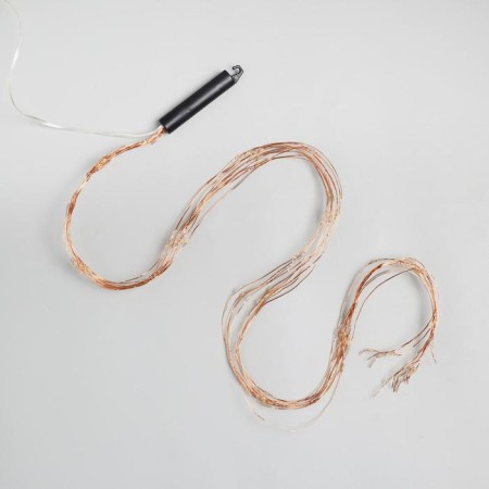 Girlynda "Horse tail" 8 threads of 2 m, IP20, copper thread, 160 LED, warm white glow, usb-6