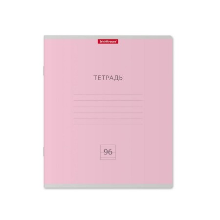 A notebook of 96 sheets in a ruler, Erichkrause "Classic", cover coated a cardboard, an offset unit, whiteness 100%, mix-5