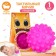 Developing tactile ball "Red Monster", with a squeak, 1 pc, crumb I
