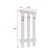 Mori hanger, 600x32x1200, white
