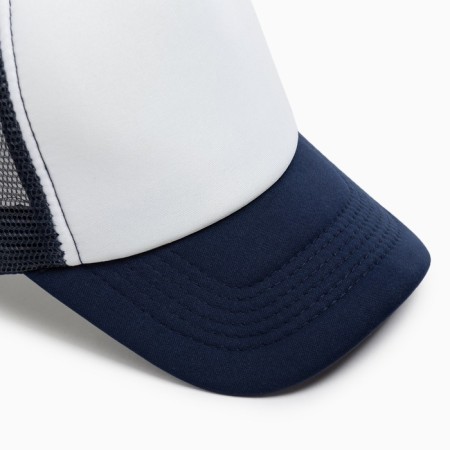 Baseball cap with minaku grid, dark blue color, size 56-58-3