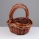 A set of baskets, 3 pcs, 25.5x20x8/25 cm, 30x26x10/30 cm, 34.5x30x12/35 cm, willow