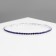 Bracelet "ice" 1 row, blue color in silver, 7 cm