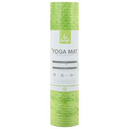 Sangh yoga rug, 183x61x0.7 cm, green color-13