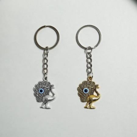 Keychain Metal Eye "Peacock" MIX 2.5x3 cm