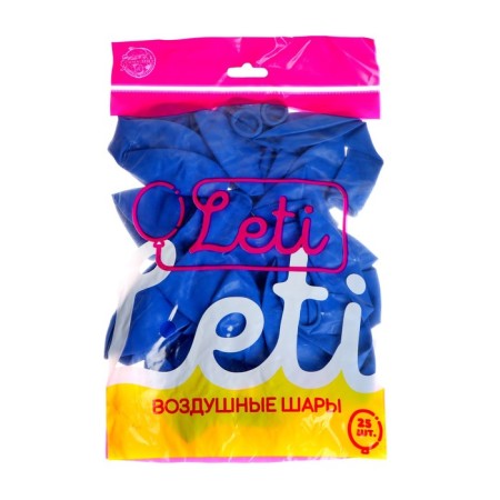 Latex ball 12 ", pastel, set 25 pcs., Blue color-3