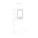 Wardrobe-mirror "York 55", color white ash