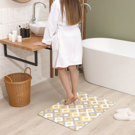 Savanna bathroom “Roze”, 60 × 90 cm, mustard-gray color-5