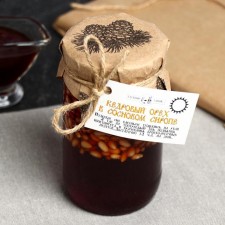Cedar nuts in pine syrup 