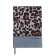 Delicidal Air A5, 160 sheets of Escalada, solid binding, artificial leather "Leopard", "Maras", pancake embossing, white offset 70 g/m2, gray
