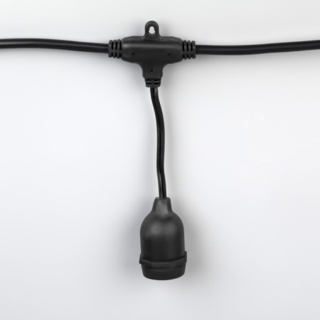 Girlyand "Retro BelT-LIT" 10 m, IP54, UMS, dark thread, step 50 cm, E27 (without lamps), 220 V-2