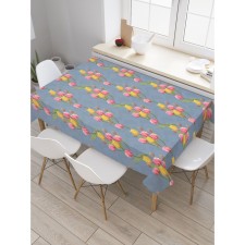 The tablecloth “Spring flowers”, rectangular, oxford, size 145x180 cm
