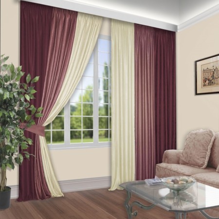 Set of curtains, size 180x260 cm, 2 pcs
