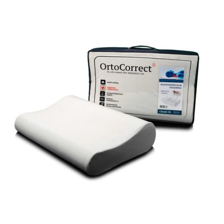 Ortopedic pillow Ortocorrect Classic XL Plus 58 x 38 cm, rollers 12/14