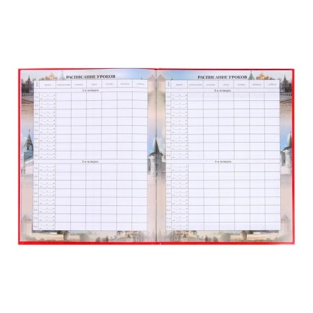 Diary of a Russian schoolboy for grades 1-4, a solid cover 7BC, glossy lamination, 48 sheets-5