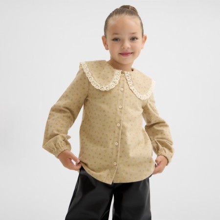 Рубашка для девочки из фланели KAFTAN размер 30 (98-104 см)-3
