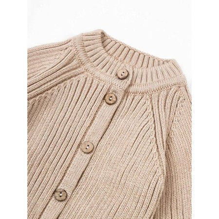 Knitted Knot Killed with a hat Pure Love Tot, height 86 cm, beige color-12