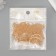 Decor for creativity Plastic "Fan of Transparent-gold" set of 20 pcs 3x2.1 cm