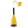 Sconces "drop" E27 40W yellow 10x10x35-135cm